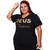Blusa Feminina Camiseta Estilosa T-Shirt Estampada Exclusiva Tendência Moda Verão M,G,GG,G1e G2