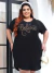 Vestido Feminino Plus Size Curve Camisão Com Bolso Lateral Verão G3 veste até 56 Tecido Confortável com Elasticidade na internet