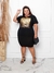 T shirt Feminina Estilo e Conforto Estampa Dourada Ninguém Explica Deus Preto do M ao G2 - comprar online
