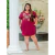 Vestido Feminino Plus Size Curve Camisão Com Bolso Lateral Verão G3 veste até 56 Tecido Confortável com Elasticidade na internet