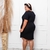 VESTIDO ESTILOSO CASUAL FASHION MODA PLUZ SIZE ESTAMPA METALIZADA BOLSO LATERAL - comprar online
