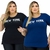 Imagem do Kit 2 Vest legging Plus Size Blusa Feminina Para Academia Comprida Vest Leg Tapa Bumbum Com Elastano