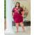 Vestido Feminino Plus Size Curve Camisão Com Bolso Lateral Verão G3 veste até 56 Tecido Confortável com Elasticidade - comprar online