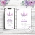 Kit Imprimible Unicornio Flores Lila PERSONALIZADO