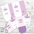Kit Imprimible Unicornio Flores Lila PERSONALIZADO