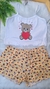 Pijama Cropped Estampas na internet