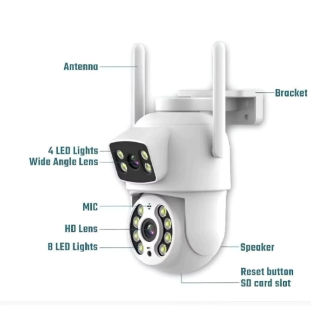 Câmera Externa Ip Prova D'água Infravermelho Externa Wifi Hd