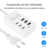 Carregador usb multifunções de 6 portas, 35w, pd tipo-c, carregamento rápido e prático