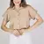 Blusa Feminina Cropped Camisa Social com Botões - loja online