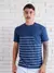 Camiseta de gola redonda moda masculina