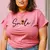 Camiseta Feminina Estampada Smile Girassol em Algodão - comprar online