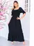 Vestido longo luxo viscolinho pipoca com manga bufante - comprar online