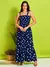 Vestido Longo de Alça com Estampa de Coração - comprar online