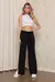 Calça Wide Leg Viscose com Fenda Preto na internet