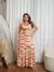 Imagem do Vestido Longo Saia com Babado Laço nas Costas Estampado