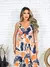 Vestido Curto Lacinho no Decote Estampado - loja online