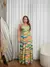 Vestido Longo Saia com Babado Laço nas Costas Estampado - loja online