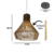 PENDENTE RUSTICO MODERNO FEITO EM SISAL CÓD-0.27 , medidas 60cm altura X 51cm diâmetro - comprar online