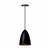 LUSTRE PENDENTE BALA - alumínio de alta qualidade - preto com cobre - 17,5cm altura 15cm diametro