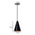 PENDENTE CONE - preto com cobre - 20cm X 12cm P , 30cm X 16,5 G - aluminio de alta qualidade - UNIDOS DESIGNER - loja de iluminação e design 