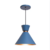 PENDENTE BAMBOLIM - azul com cobre - 23cm de altura x 23cm de diametro - aluminio de alta qualidade