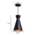 PENDENTE PEQUIM - preto com cobre - 34cm de altura x 23cm de diametro - aluminio de alta qualidade - comprar online