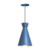 PENDENTE PEQUIM - azul com cobre - 34cm de altura x 23cm de diametro - aluminio de alta qualidade - comprar online