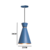 PENDENTE PEQUIM - azul com cobre - 34cm de altura x 23cm de diametro - aluminio de alta qualidade na internet