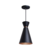 PENDENTE PEQUIM - preto com cobre - 34cm de altura x 23cm de diametro - aluminio de alta qualidade