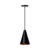 PENDENTE CONE - preto com cobre - 20cm X 12cm P , 30cm X 16,5 G - aluminio de alta qualidade - comprar online