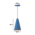 PENDENTE CONE - azul com cobre - 20cm X 12cm P , 30cm X 16,5 G - aluminio de alta qualidade - loja online