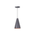 PENDENTE CONE - cinza com cobre - 20cm X 12cm P , 30cm X 16,5 G - aluminio de alta qualidade - UNIDOS DESIGNER - loja de iluminação e design 