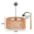 PENDENTE RUSTICO MODERNO FEITO EM SISAL CÓD-0.15 , medidas 24cm altura X 40cm diâmetro - comprar online