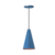 PENDENTE CONE - azul com cobre - 20cm X 12cm P , 30cm X 16,5 G - aluminio de alta qualidade - comprar online