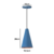 PENDENTE CONE - azul com cobre - 20cm X 12cm P , 30cm X 16,5 G - aluminio de alta qualidade na internet