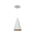 PENDENTE CONE - branco com cobre - 20cm X 12cm P , 30cm X 16,5 G - aluminio de alta qualidade - comprar online