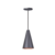 PENDENTE CONE - cinza com cobre - 20cm X 12cm P , 30cm X 16,5 G - aluminio de alta qualidade - comprar online