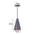 PENDENTE CONE - cinza com cobre - 20cm X 12cm P , 30cm X 16,5 G - aluminio de alta qualidade na internet