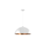 LUMINARIA PENDENTE MEIA BOLA - branco com cobre - 50cm X 22cm , 37cm X 17cm - alumínio de alta qualidade . - UNIDOS DESIGNER - loja de iluminação e design 
