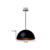 LUMINARIA PENDENTE MEIA BOLA - preto com cobre - 50cm X 22cm , 37cm X 17cm - alumínio de alta qualidade . - loja online