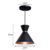 PENDENTE BAMBOLIM - preto com cobre - 23cm de altura x 23cm de diametro - aluminio de alta qualidade - comprar online