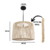 PENDENTE RUSTICO MODERNO FEITO EM SISAL CÓD-0.16 , medidas 28cm altura X 40cm diâmetro - comprar online