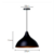 PENDENTE PANAMÁ - preto com cobre - aluminío de alta qualidade - 23 de altura x 37 de diametro - comprar online