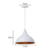 PENDENTE PANAMÁ - branco com cobre - aluminío de alta qualidade - 23 de altura x 37 de diametro - comprar online