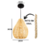PENDENTE RUSTICO MODERNO FEITO EM SISAL CÓD-0.11 , medidas 30cm altura X 23cm diâmetro - comprar online