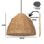 PENDENTE RUSTICO MODERNO FEITO EM SISAL CÓD-0.4 , medidas 35cm altura X 40cm diâmetro - comprar online