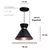 Pendente Mini Bambolim Preto Com Cobre Luminária De Teto Lustre - Alumínio de alta qualidade - comprar online