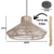 PENDENTE RUSTICO MODERNO FEITO EM SISAL CÓD-0.28 , medidas 24cm altura X 50cm diâmetro - comprar online