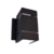 Luminária Arandela Catarina 2 Focos Vidro Com Base Parede Luxo - 15cm de altura X 8cm de largura - Preto - alumínio de alta qualidade - comprar online