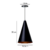 Imagem do PENDENTE CONE - preto com cobre - 20cm X 12cm P , 30cm X 16,5 G - aluminio de alta qualidade